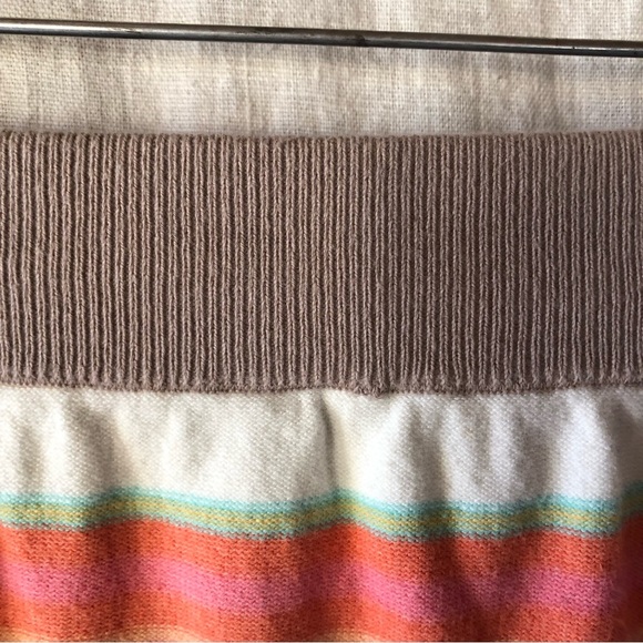 O’Neill surfer girl Pastel cotton stetch knit midi skirt side slits XS - Picture 6 of 7